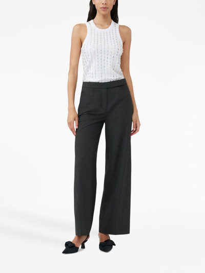 GANNI high-waist tailored trousers outlook