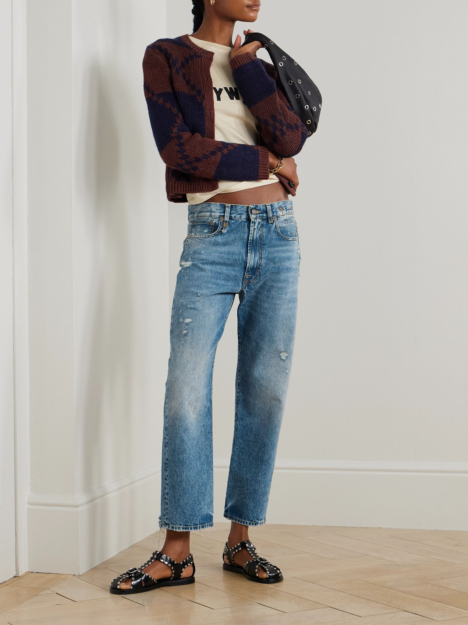 Distressed boyfriend jeans Mid denim - 2