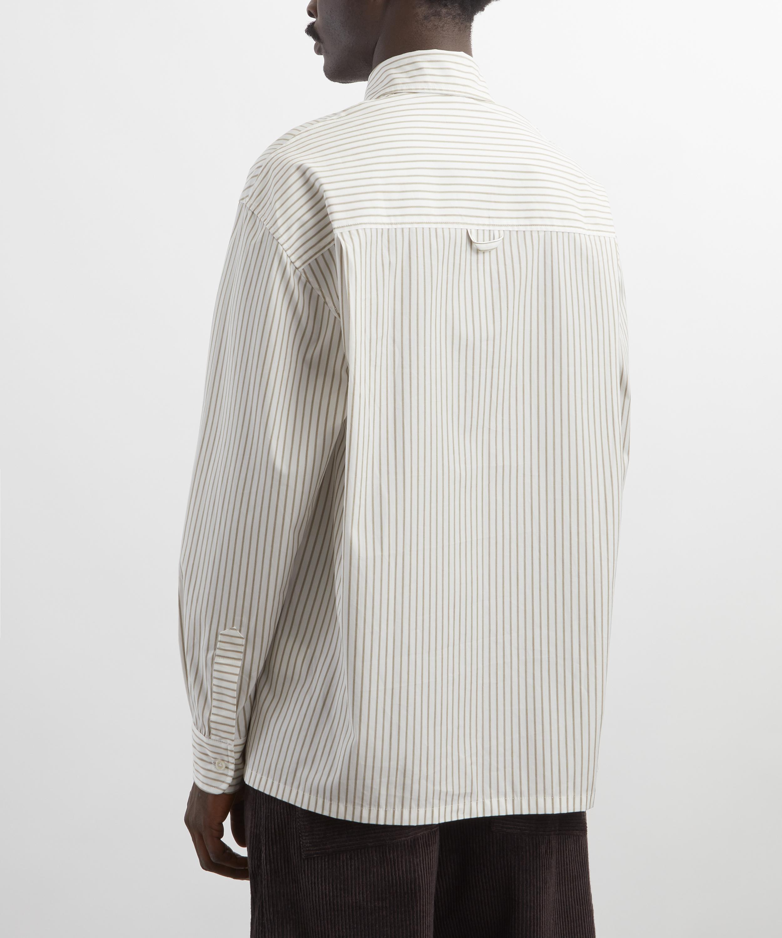 Japanese Striped Cotton Players Shirt - 4