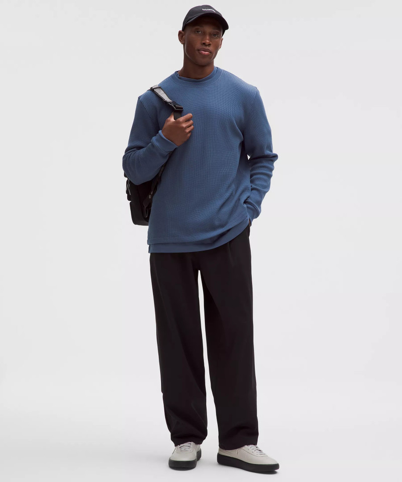 lululemon Cotton-Blend Waffle Knit Long-Sleeve Shirt outlook