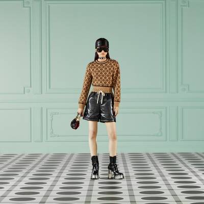 GUCCI Nylon and GG canvas shorts outlook