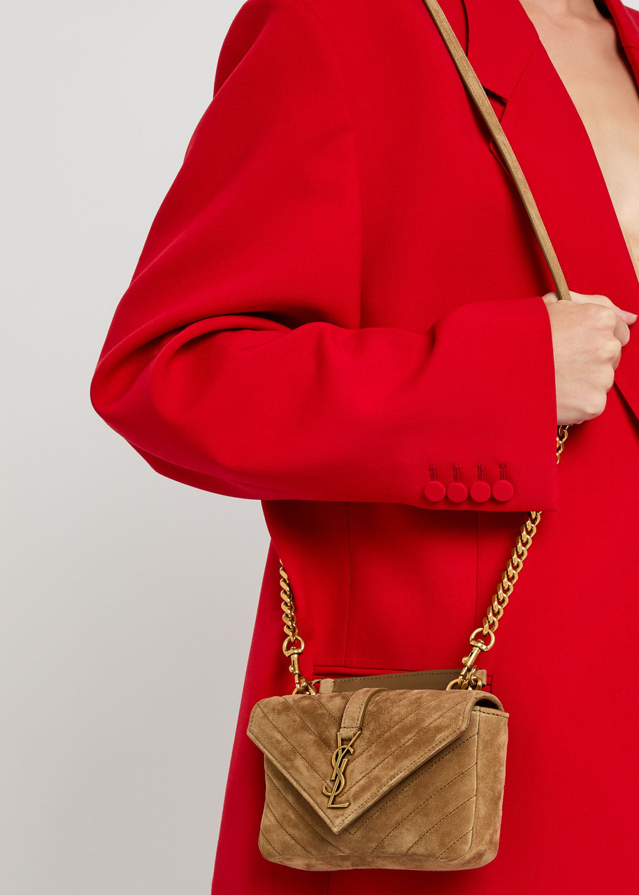 Saint Laurent College Mini Suede Cross-body bag - 5