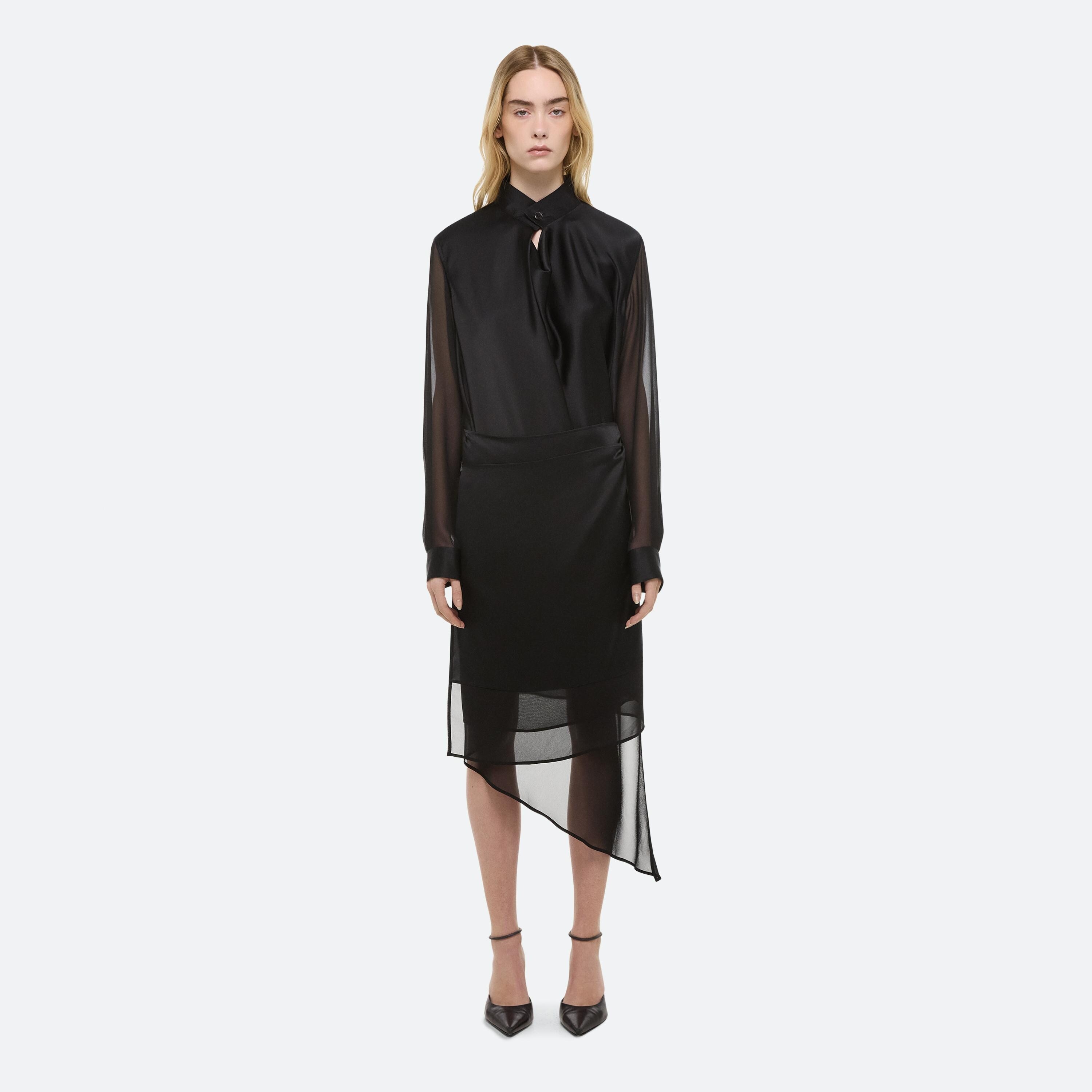 SCARF SHIRT DRESS - 2
