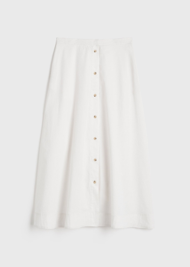 Jacquard stripe skirt white - 1