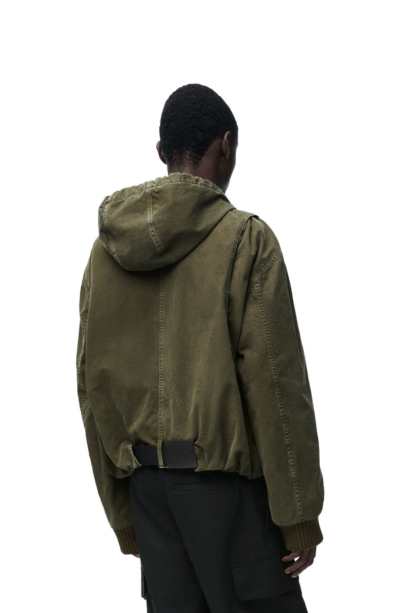 Hooded jacket in cotton 4