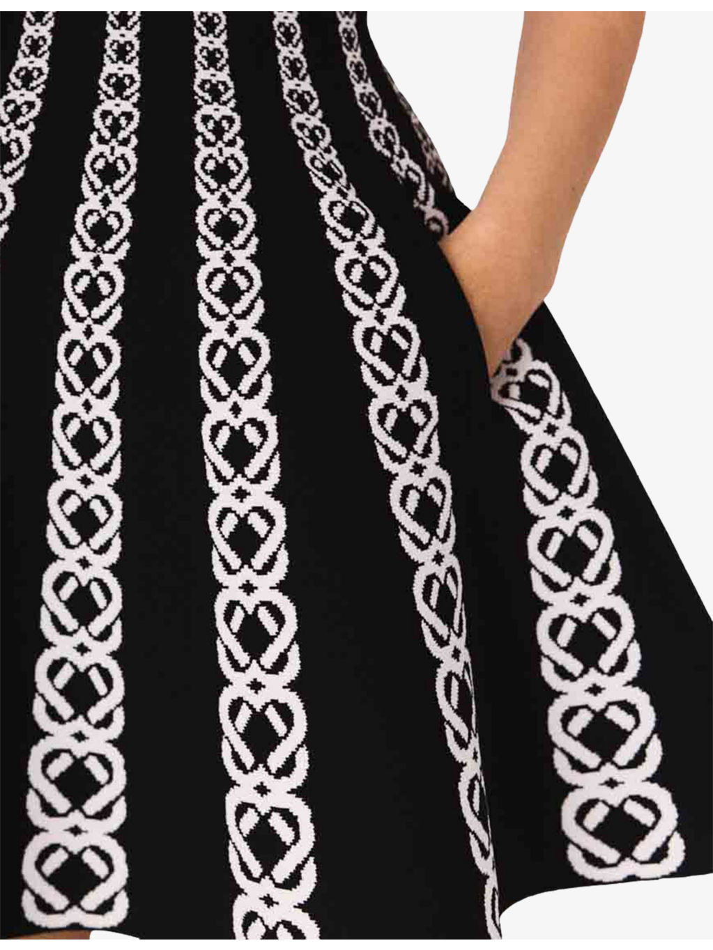Rope-Intarsia Square-Neck Stretch-Knit Mini Dress - 5
