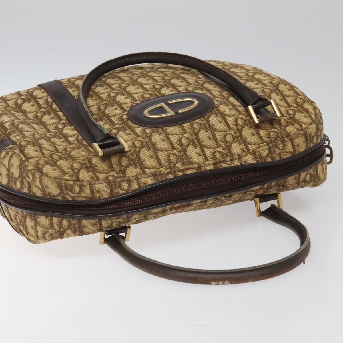 DIOR Trotter Canvas Hand Bag Brown - 6