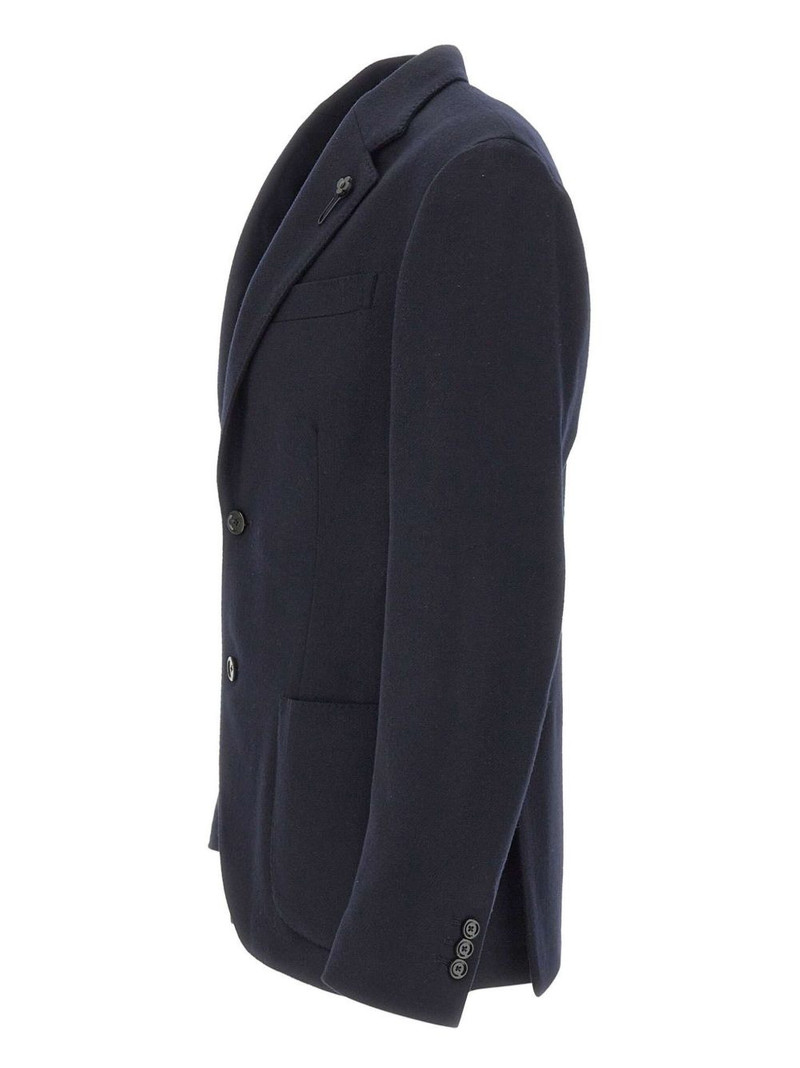 LARDINI pin-detail single-breasted blazer outlook