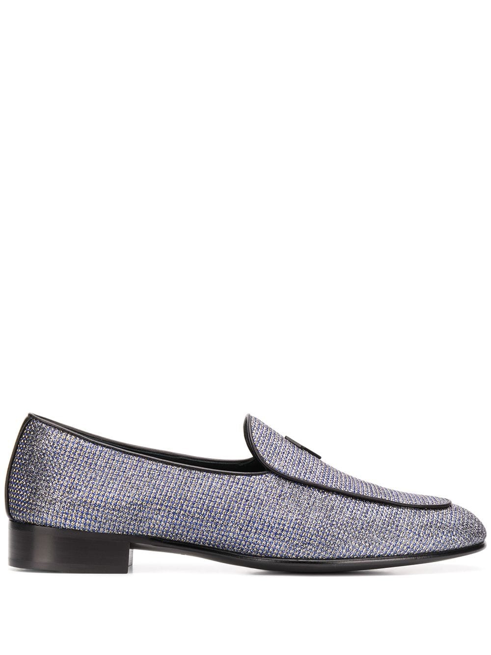 G-Flash glittery slip-on loafers - 1