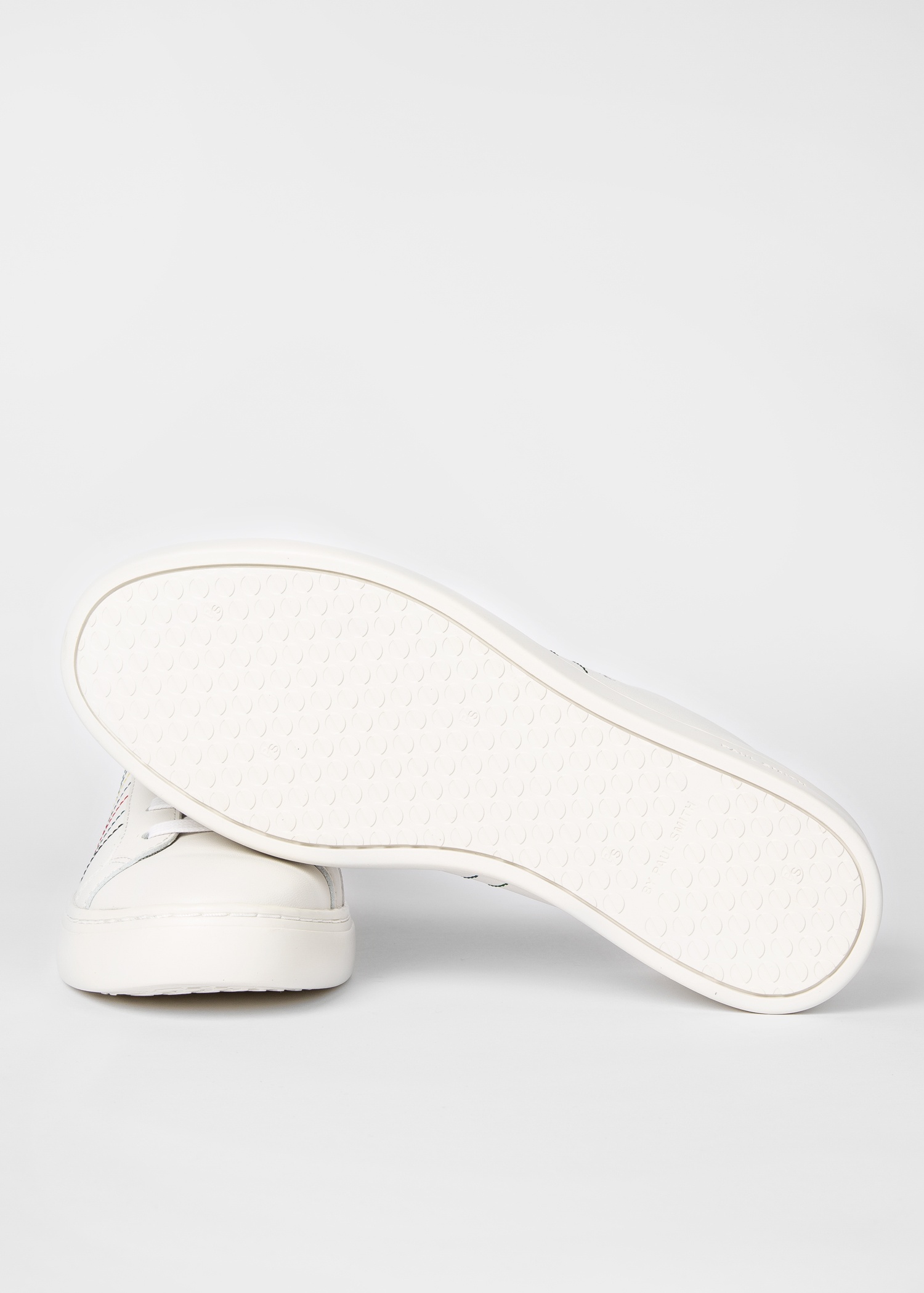 White 'Rex' Stitch 'Sports Stripe' Trainers - 4