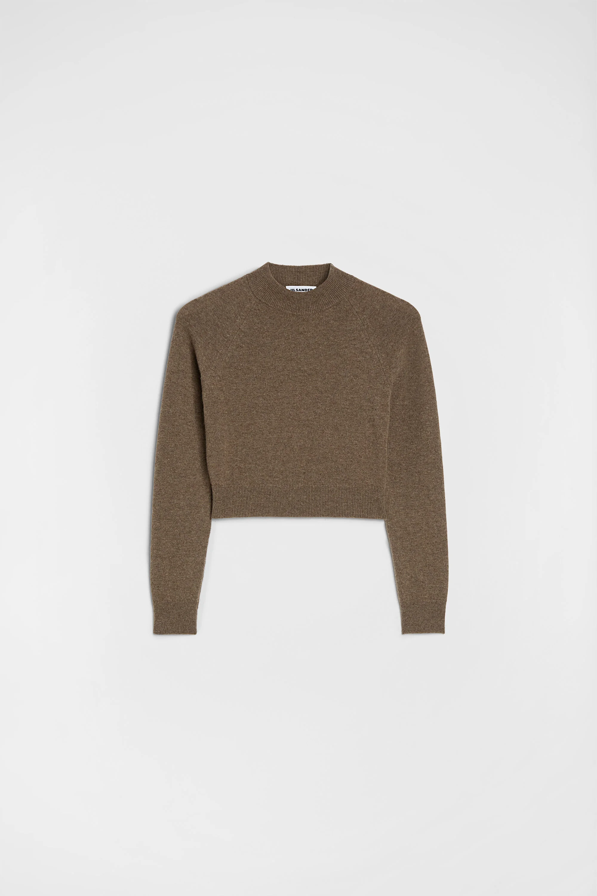 Wool Blend Cropped Sweater - 1