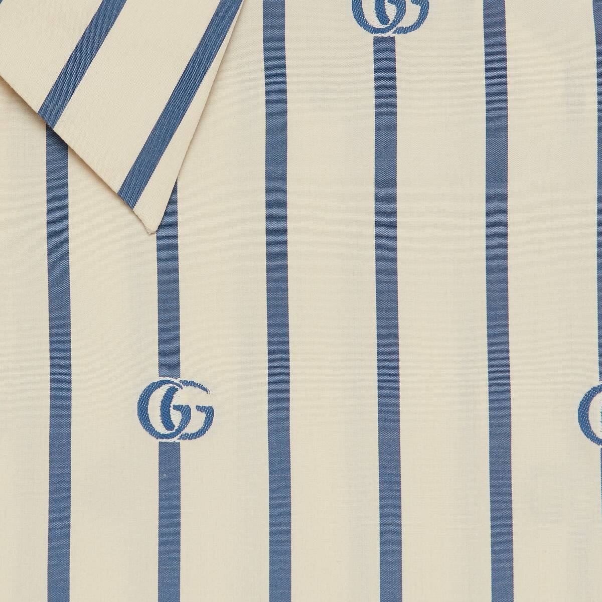 Double G stripe cotton shirt - 2