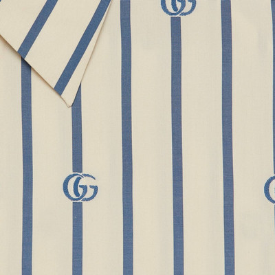 GUCCI Double G stripe cotton shirt outlook