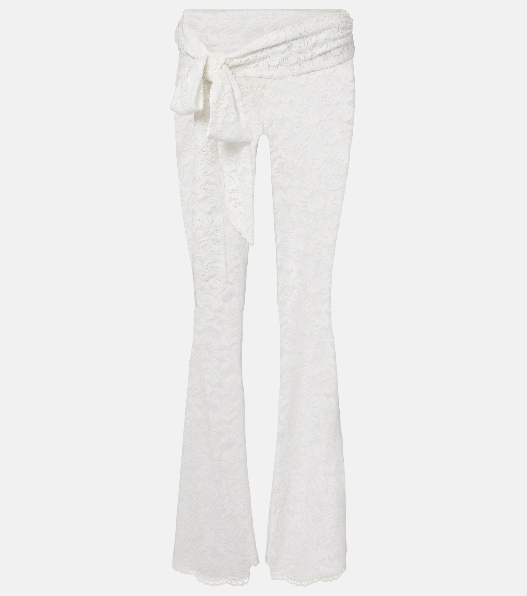 Vecna sheer lace flared pants - 1