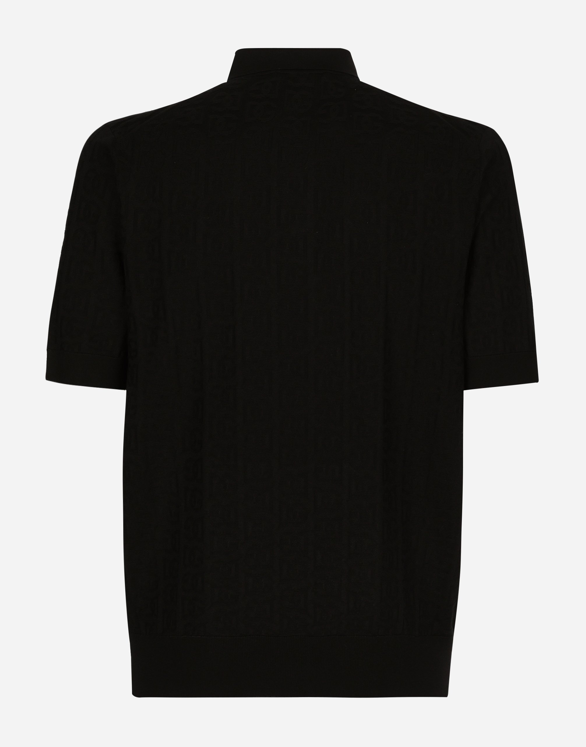 Silk jacquard polo-shirt with DG logo - 2