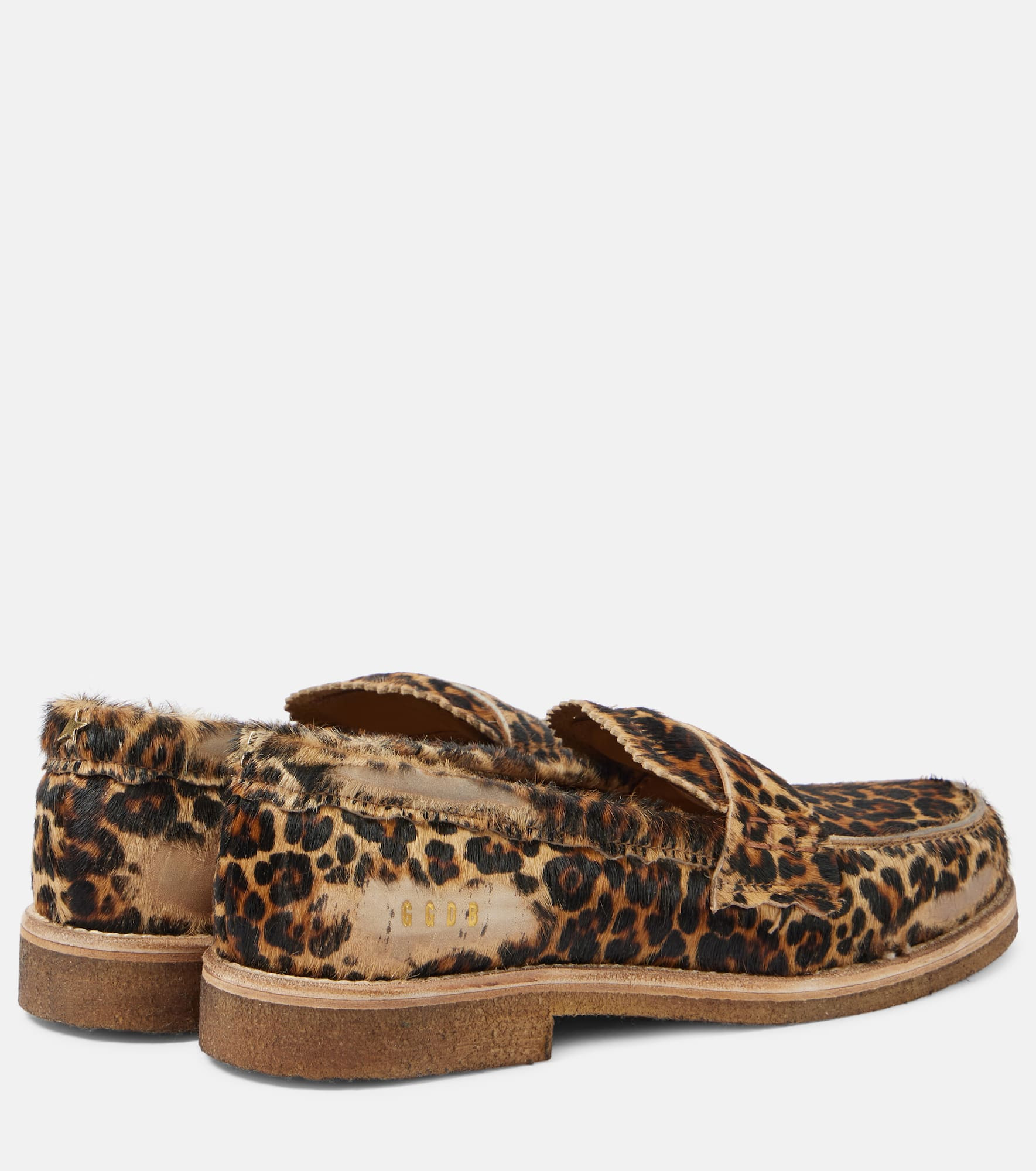Jerry calf hair penny loafers - 3