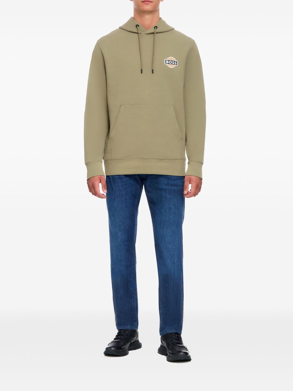 logo-patch hoodie - 2