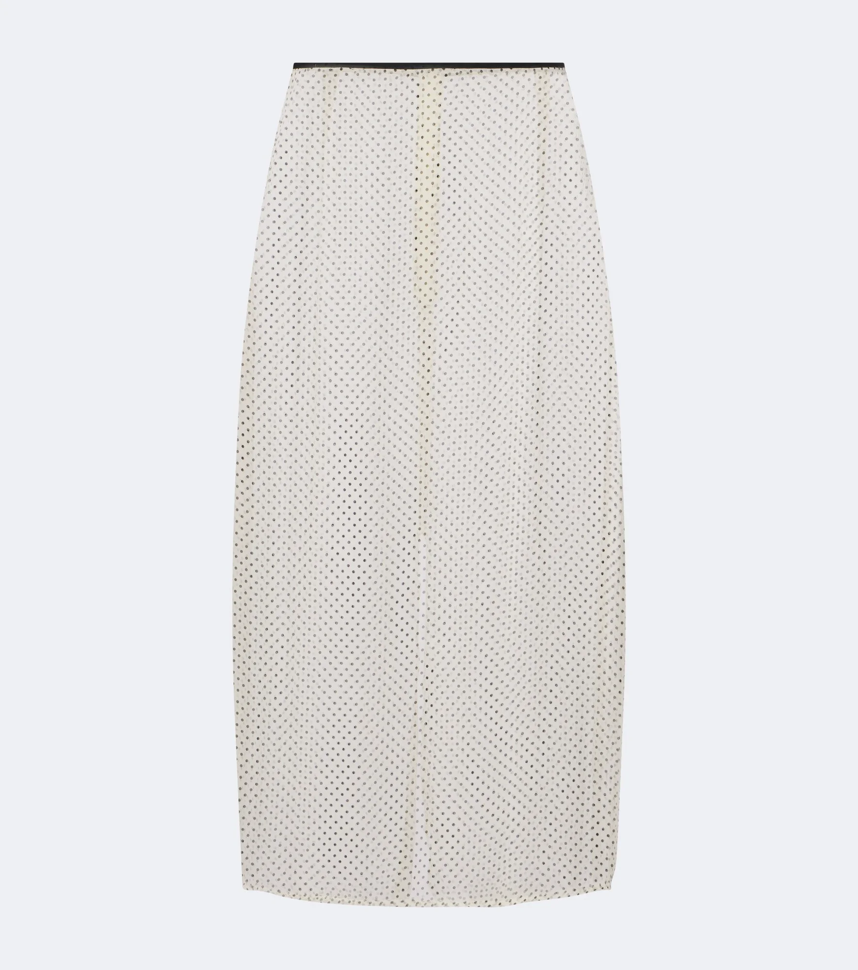Polka-dot sheer midi skirt - 1