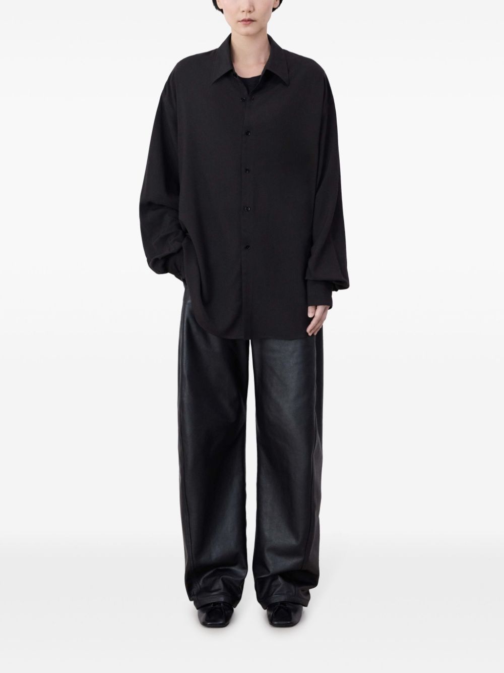 long-sleeve poplin shirt - 3