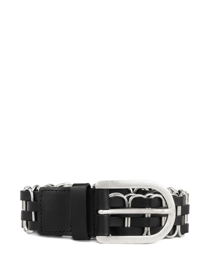Beck woven-design buckle belt 1