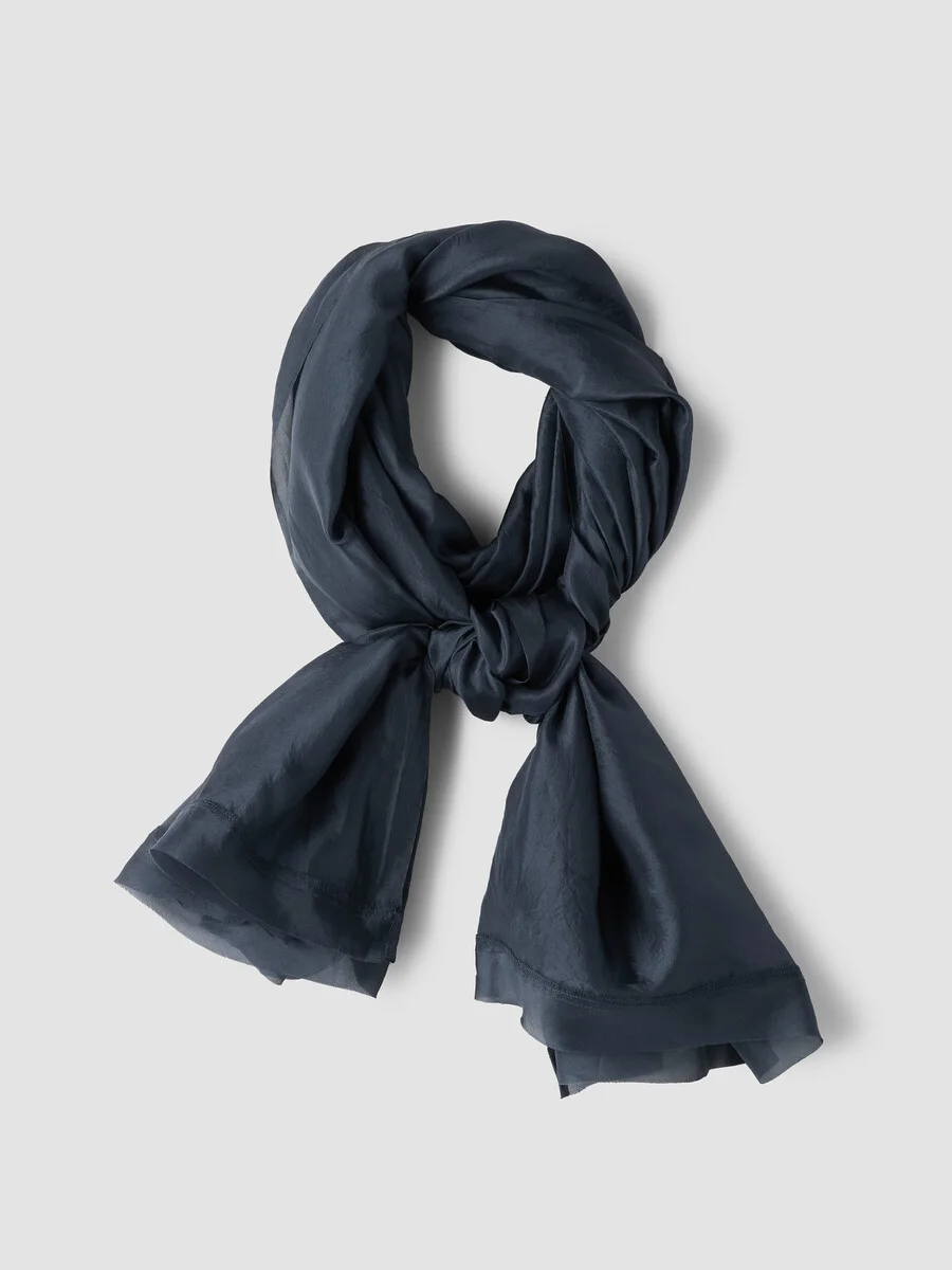 Washed Organic Silk Parachute Scarf - 1