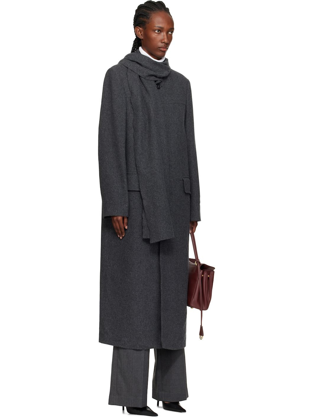 Gray Wool Coat - 2