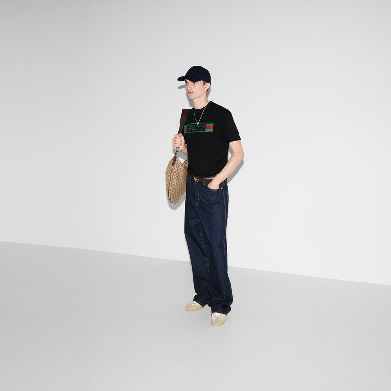 Printed cotton jersey T-shirt 6