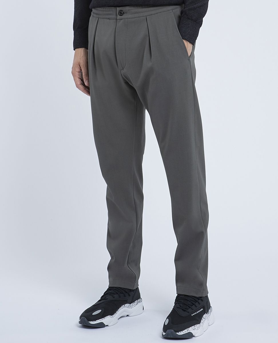 Technical wool Cargo Trousers with drawstring - 2