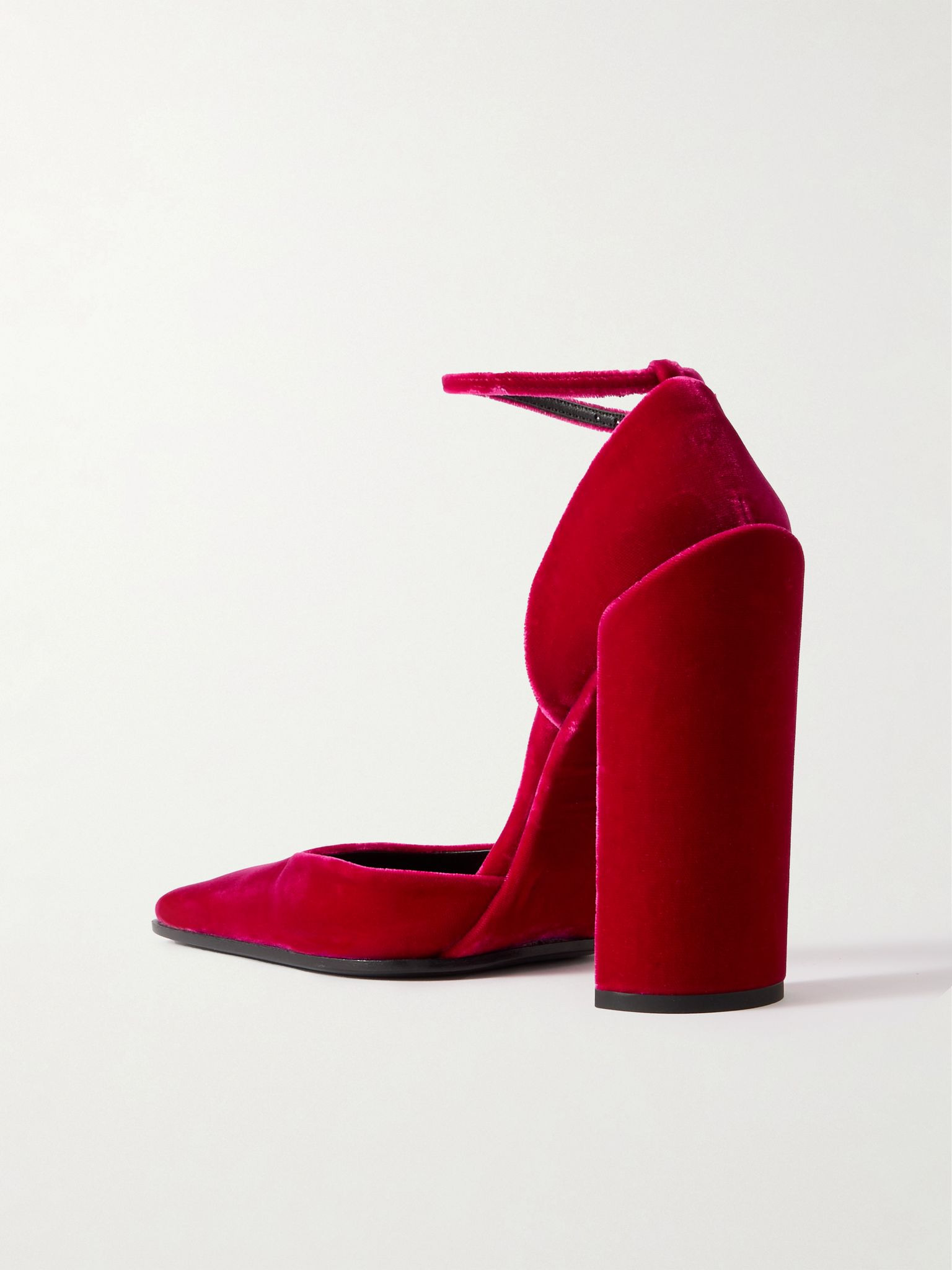 90 velvet pumps Red - 3
