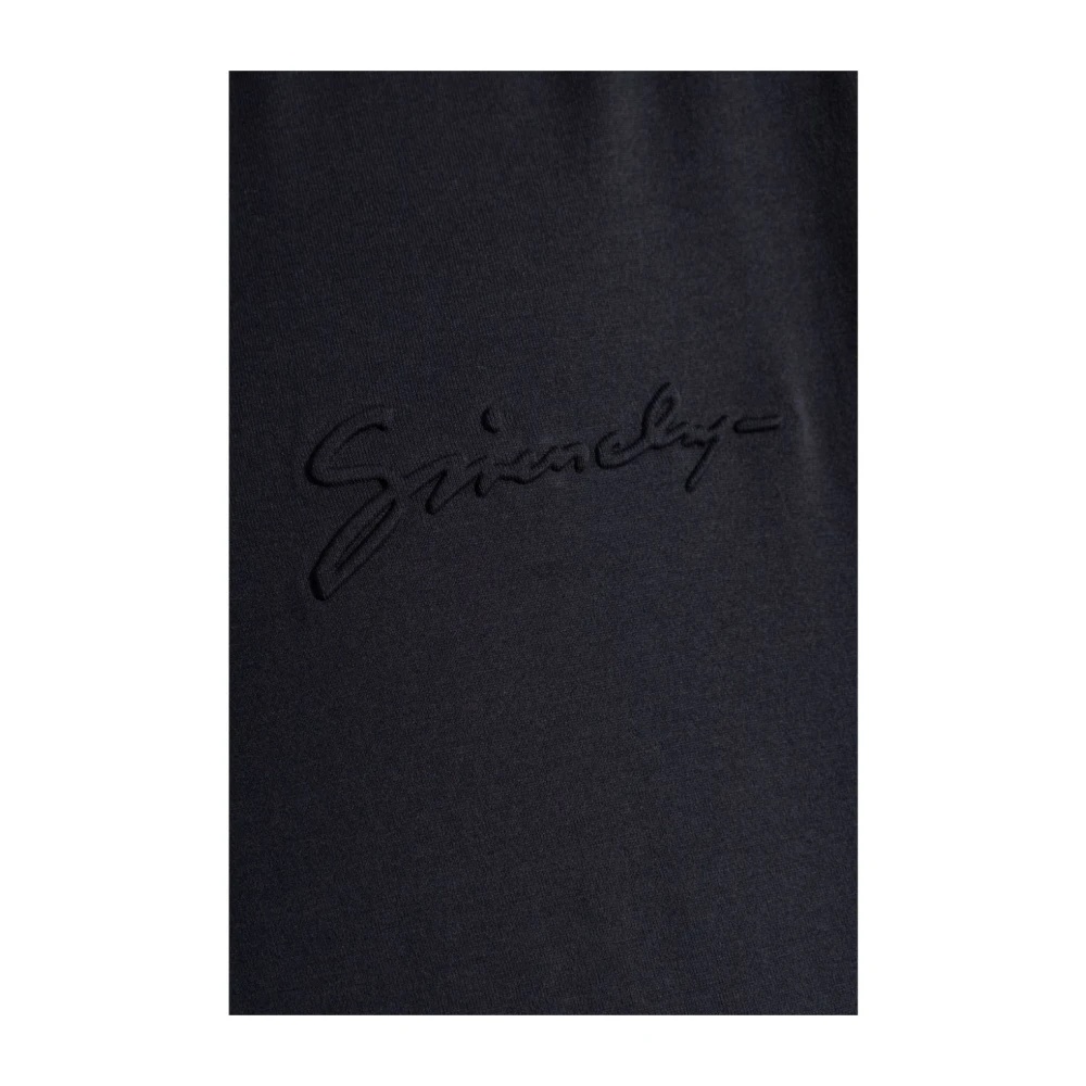 NAVY LOGO EMBOSSED T-SHIRT - 4