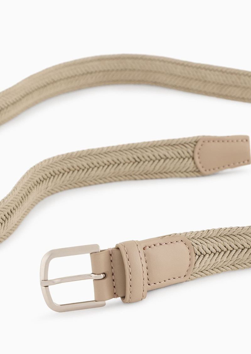 GIORGIO ARMANI Braided cotton belt with pin buckle outlook