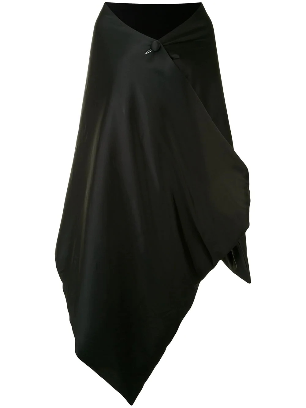 padded matte satin blanket shawl - 1