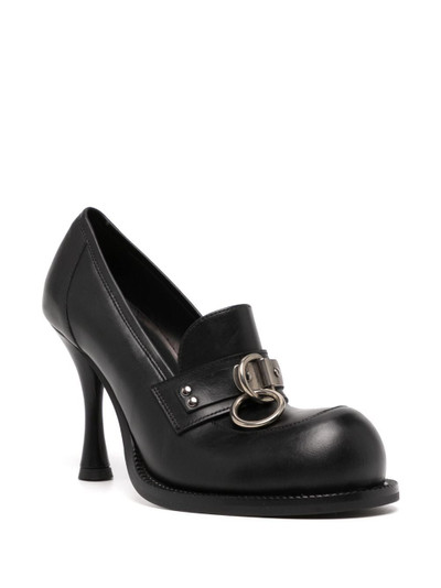 Martine Rose 100mm bulb-toe leather pumps outlook