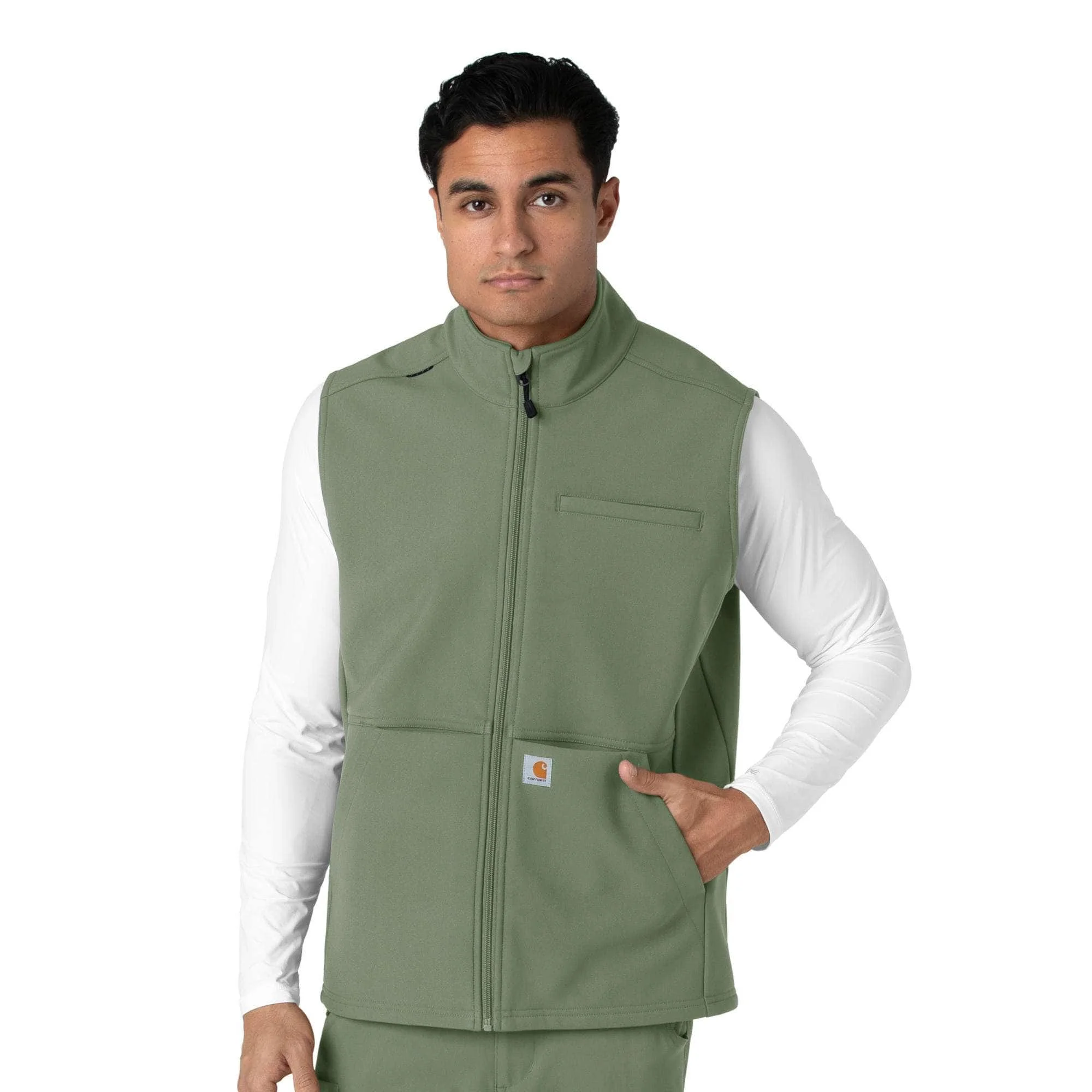 Rugged Flex® Men's Bonded Fleece Scrub Vest - 1