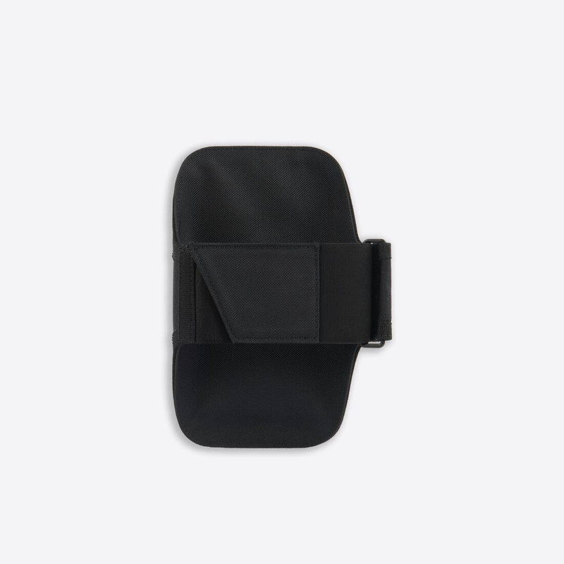 BALENCIAGA Men's Explorer Arm Phone Holder in Black outlook