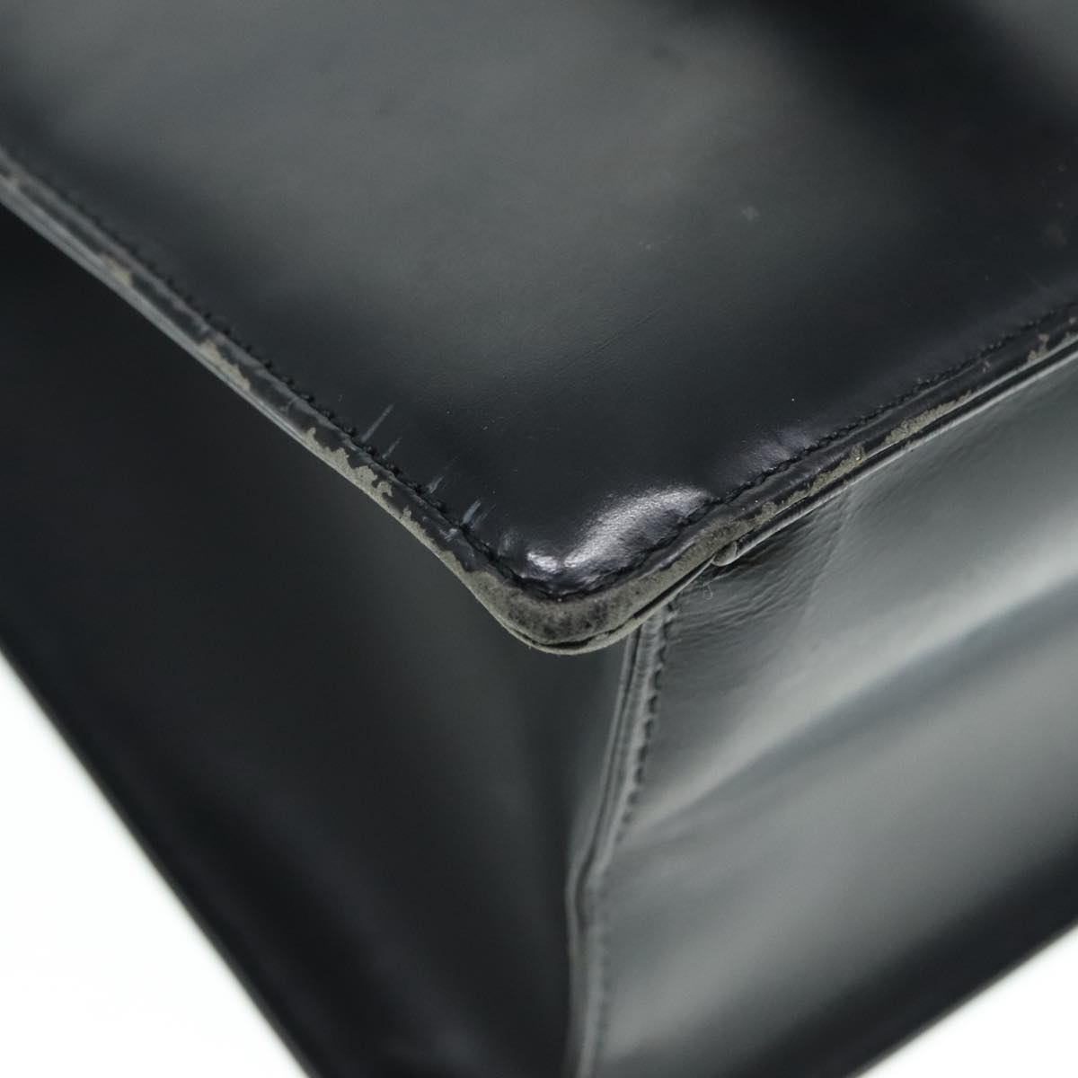 Burberry Shoulder Bag Leather Black Silver - 16