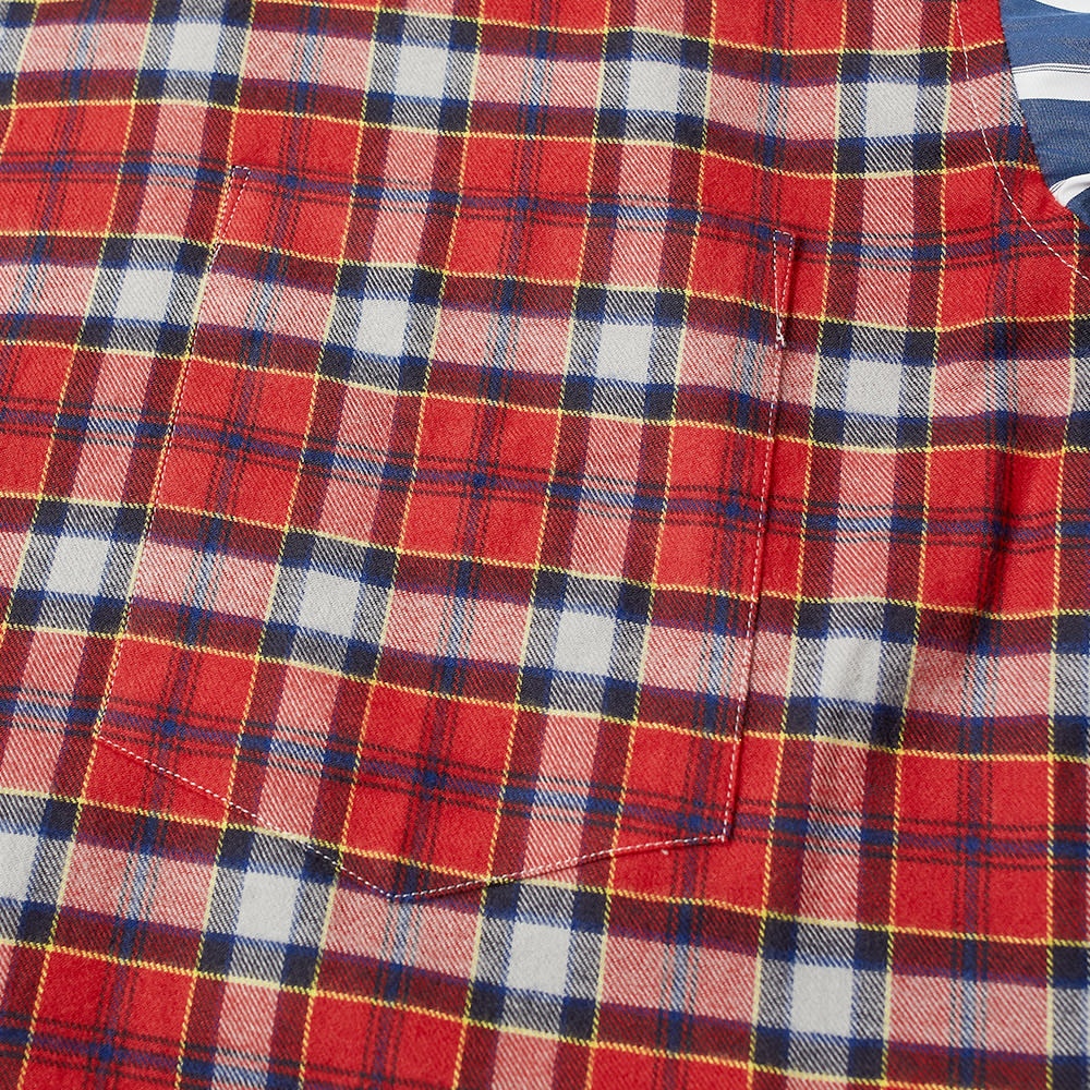 Comme des Garcons Homme Plus Tartan Front Stripe Shirt - 3