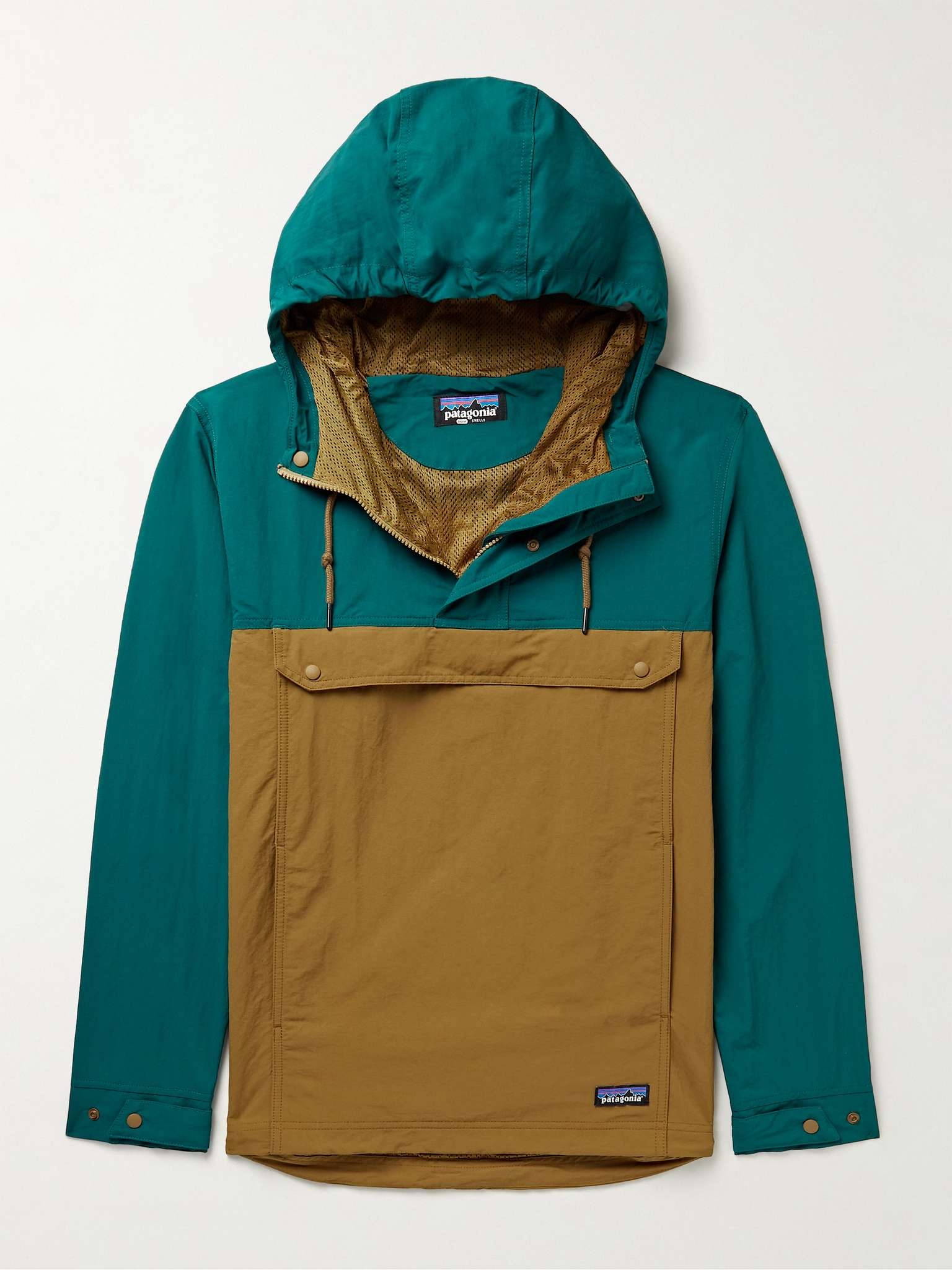 Isthmus Colour-Block Recycled NetPlus Hooded Half-Zip Anorak - 1