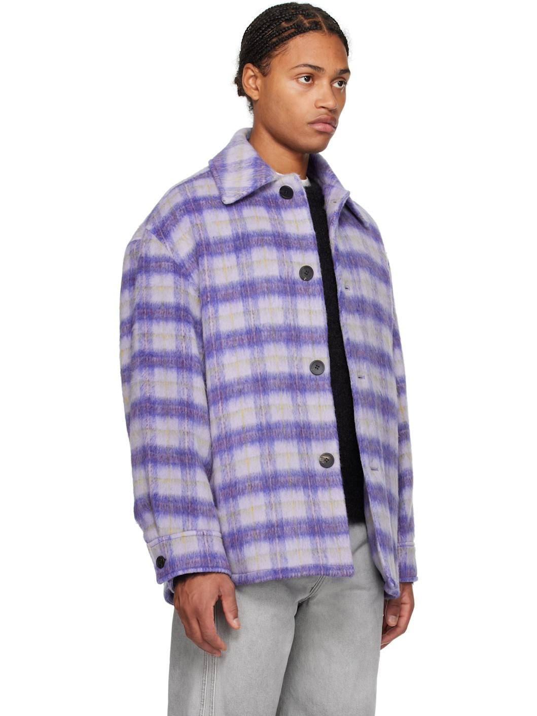 Purple Check Overshirt - 2