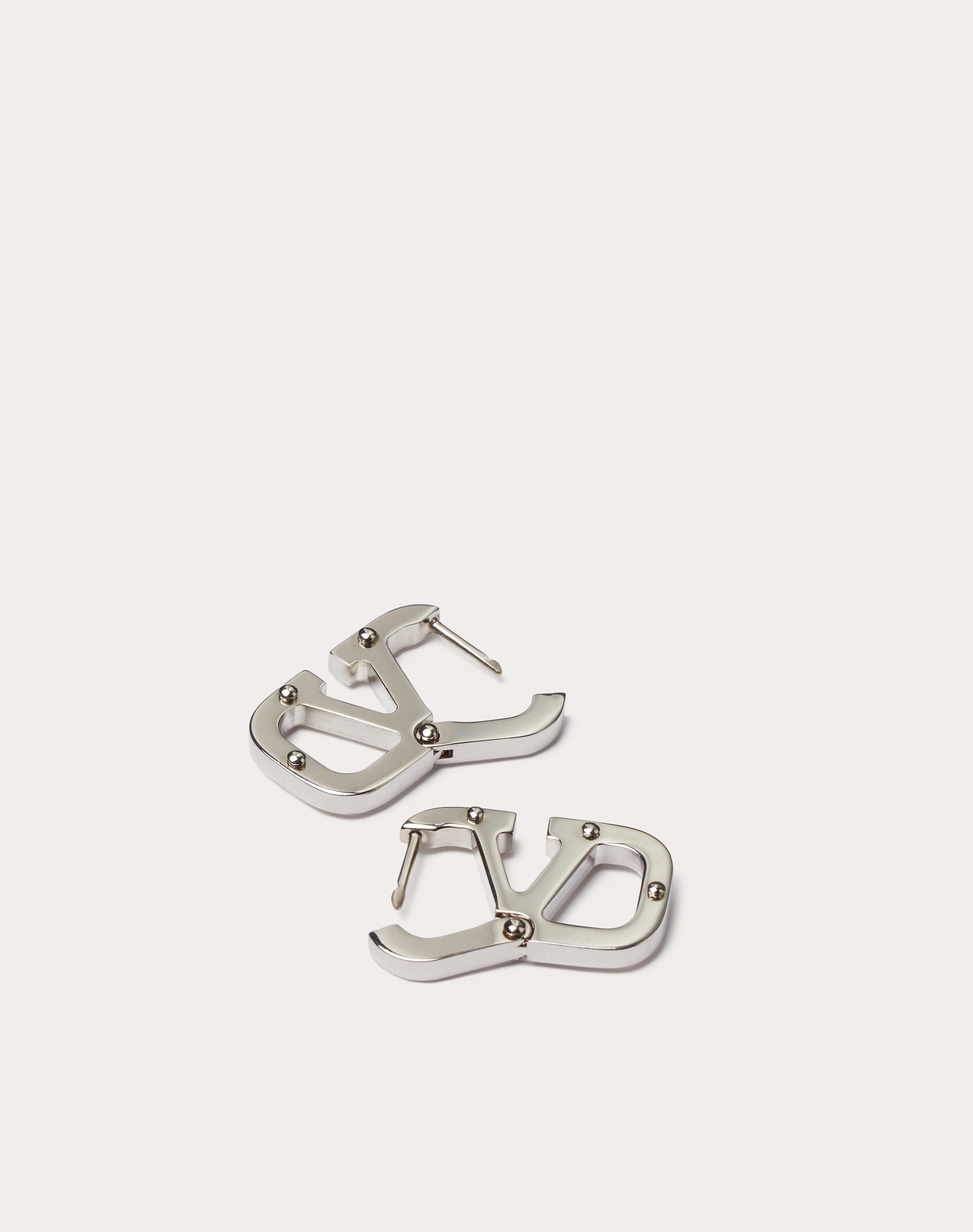 VLOGO TYPE METAL EARRINGS - 5