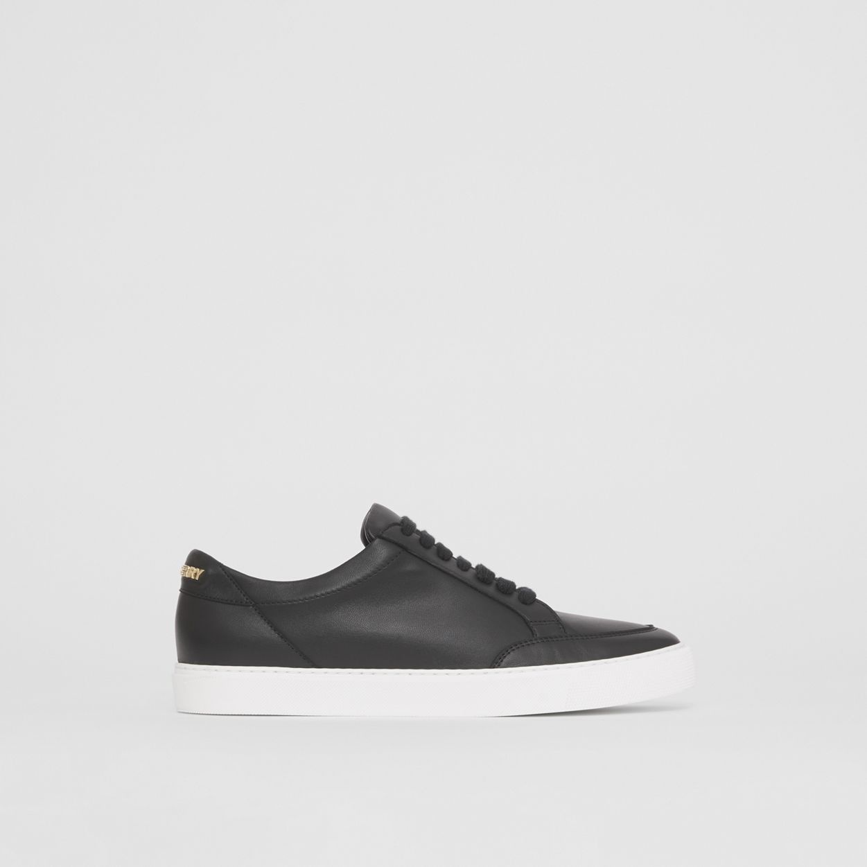 Logo Detail Leather Sneakers - 1