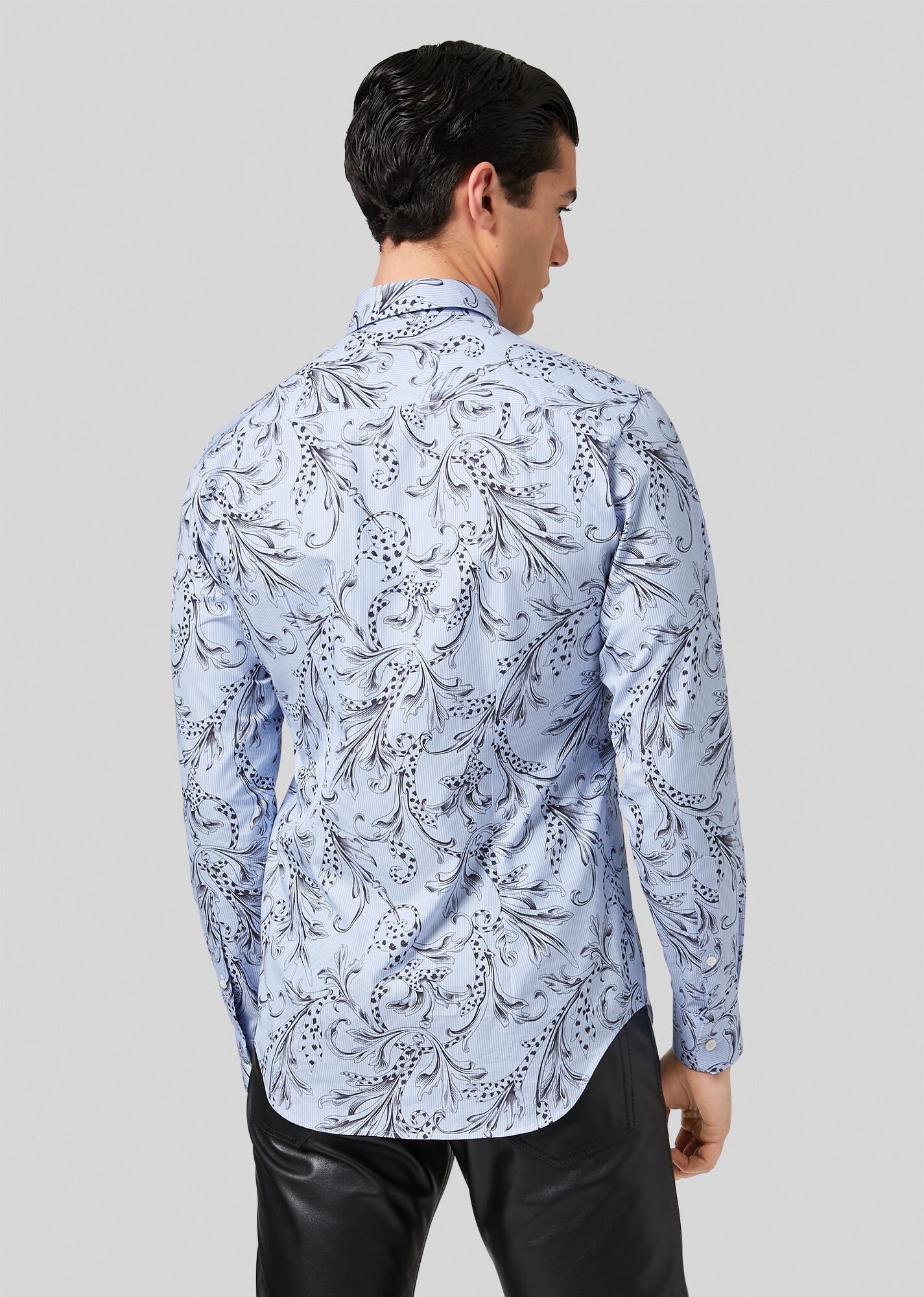 Acanthus Print Cotton Poplin Shirt - 3