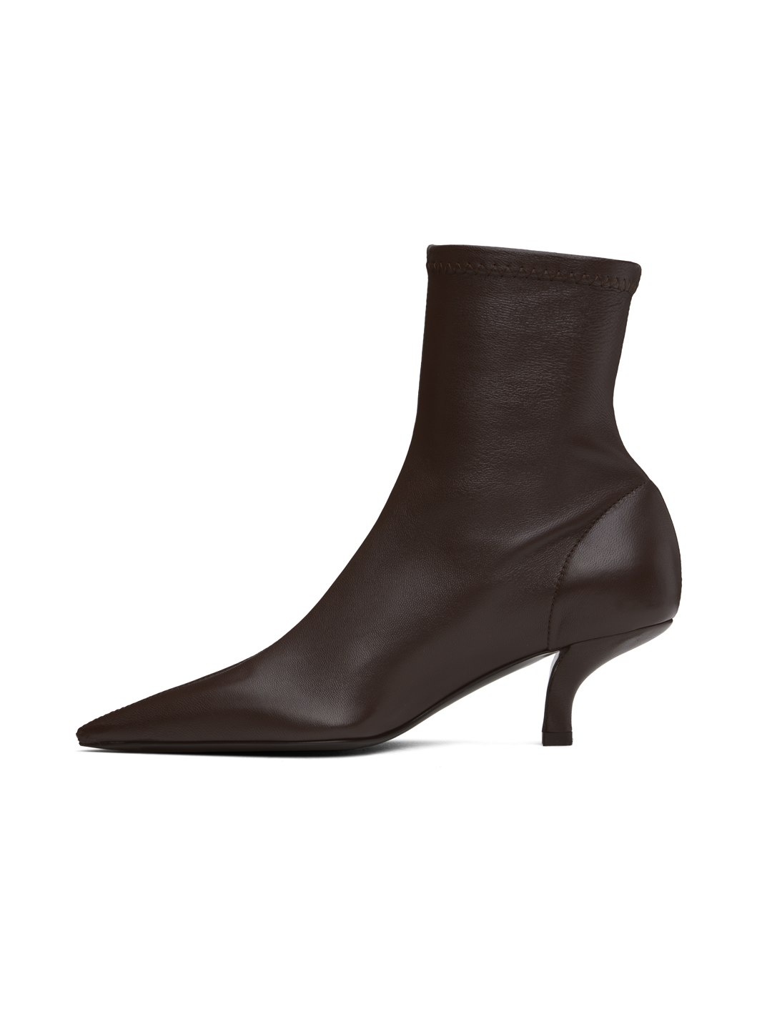 Brown 'The Heeled Sock' Boots - 3