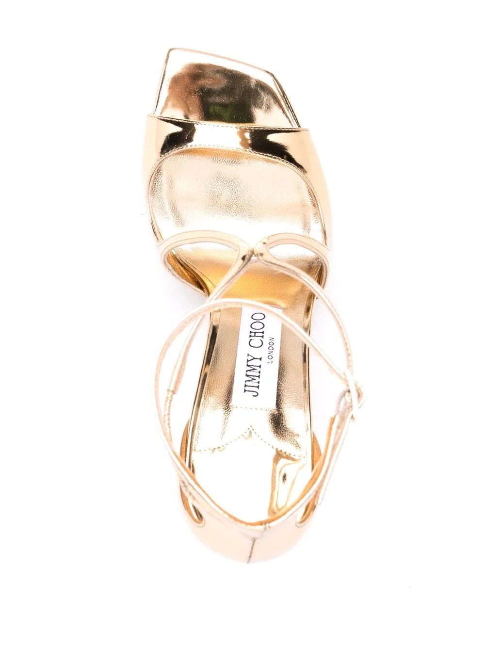 Azia metallic-effect sandals - 4