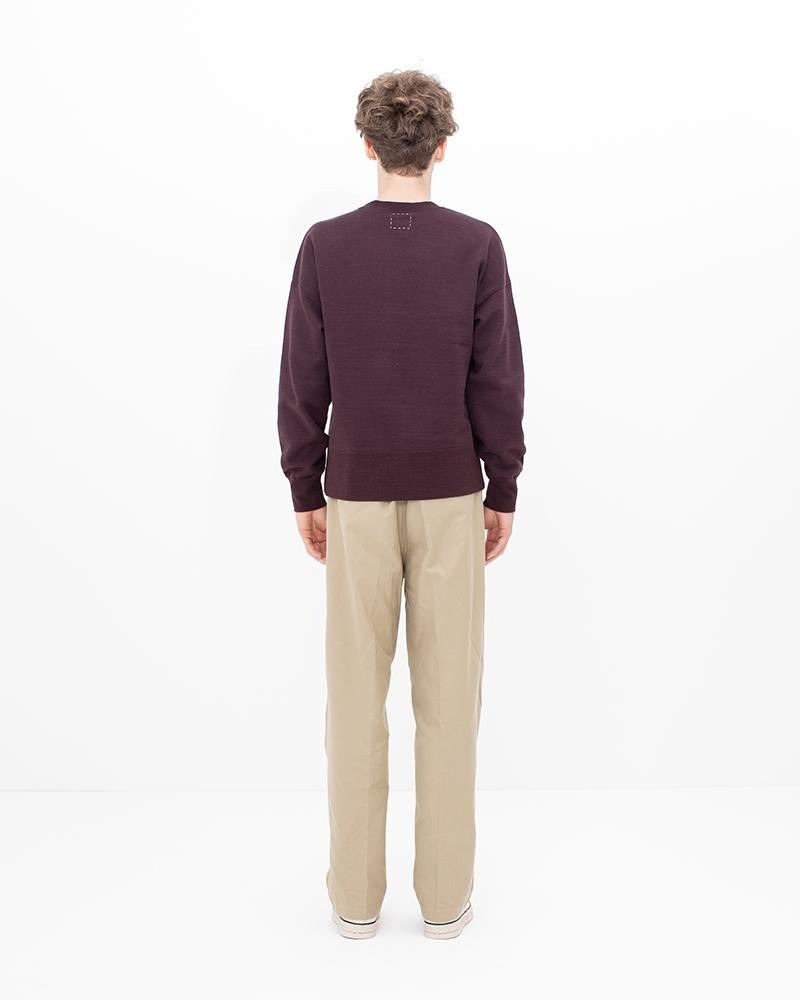 COURT SWEAT L/S BURGUNDY - 3