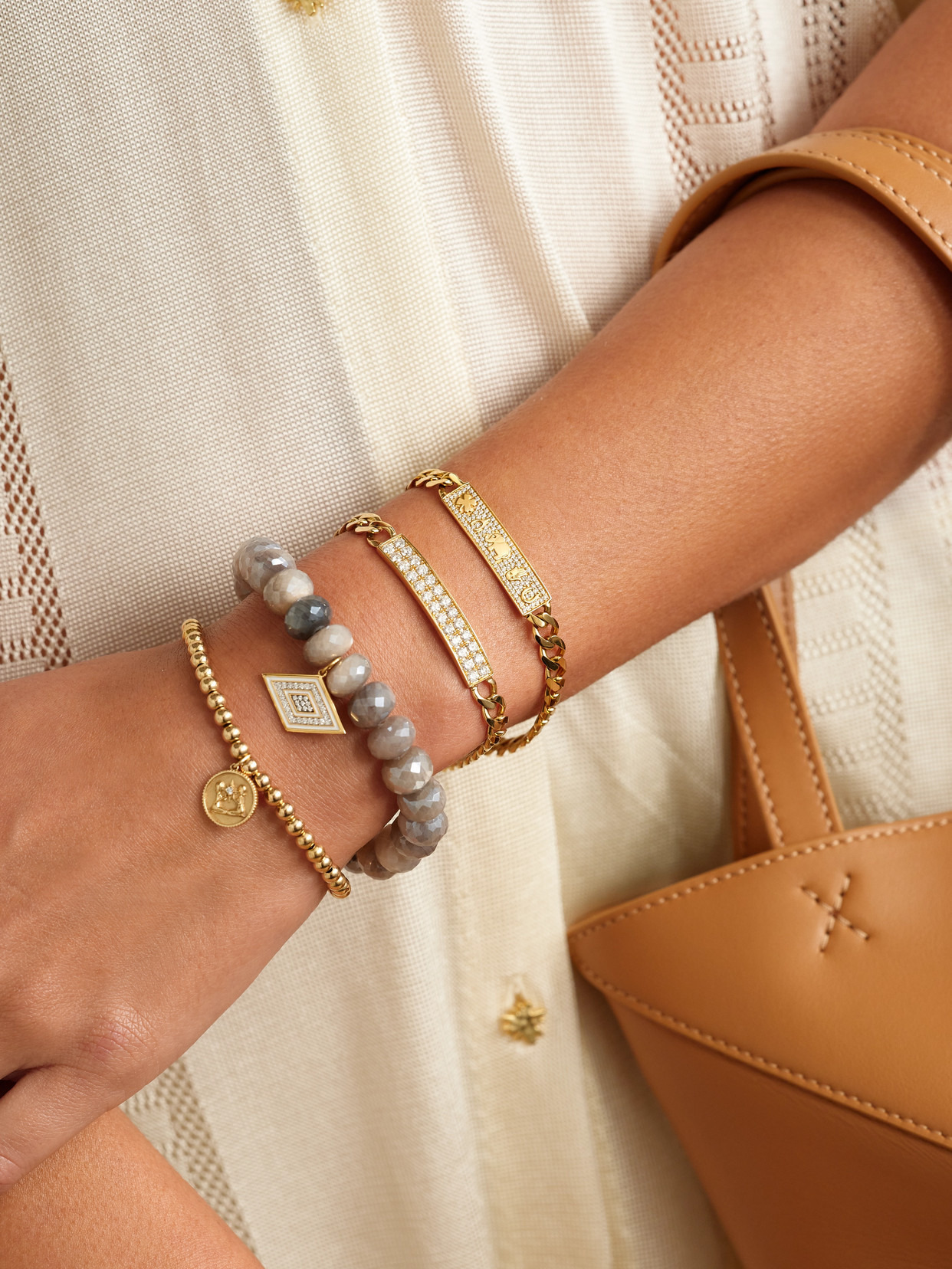 14-karat Gold Diamond Bracelet - 5