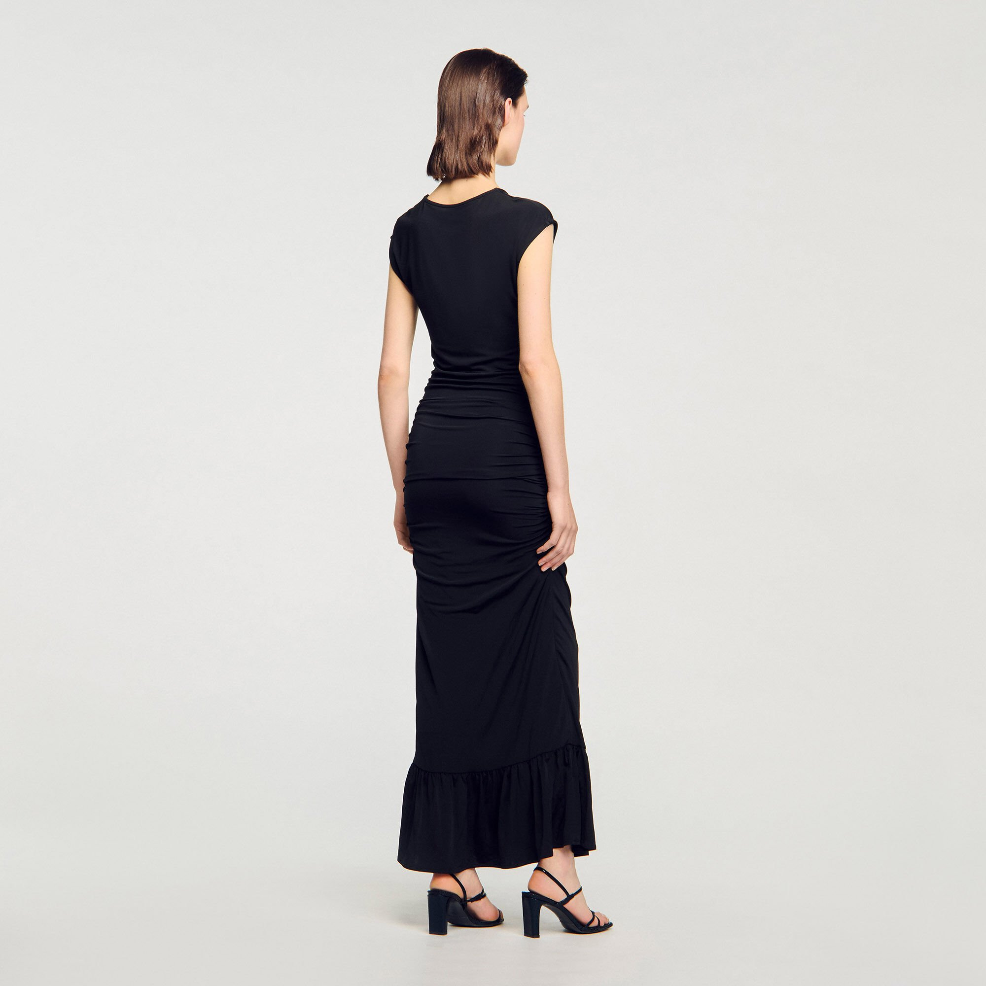 DRAPED MAXI DRESS - 5