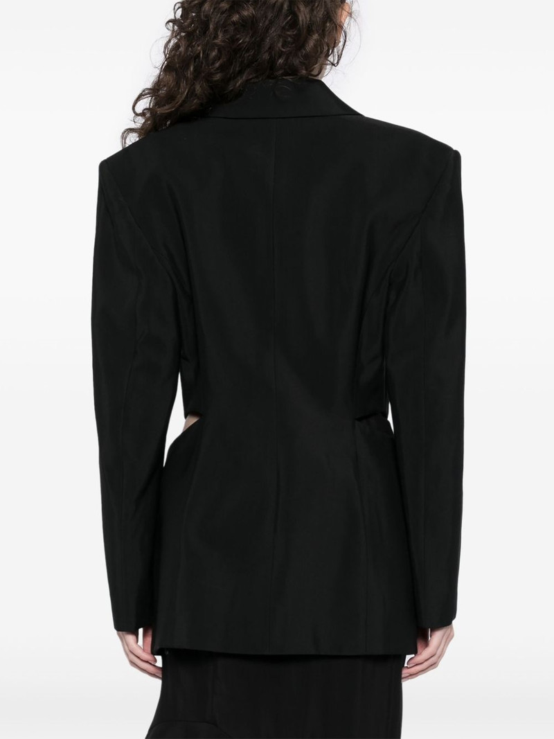 buckled tailored blazer 4