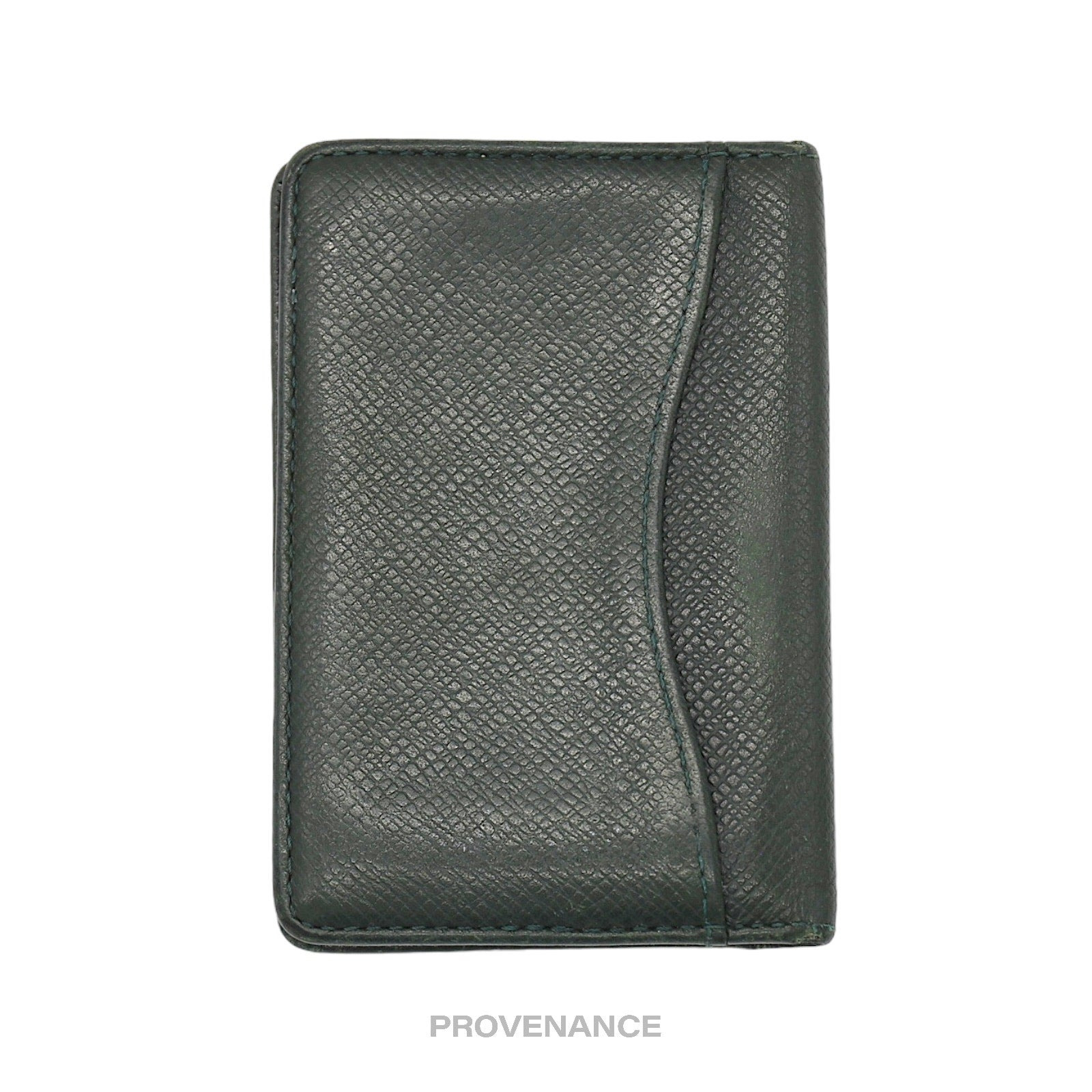 Louis Vuitton Pocket Organizer Wallet - Taiga Epicea Leather - 2