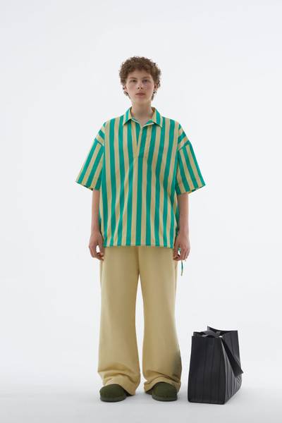 SUNNEI LIGHT YELLOW & GREEN SHORT-SLEEVED SHIRT outlook